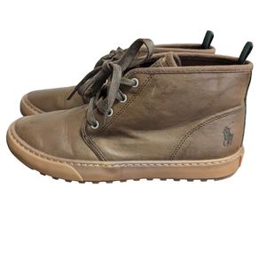 POLO Ralph Lauren Green Label Boys' brown sneaker/ankle boots Sz 5/ NWOT